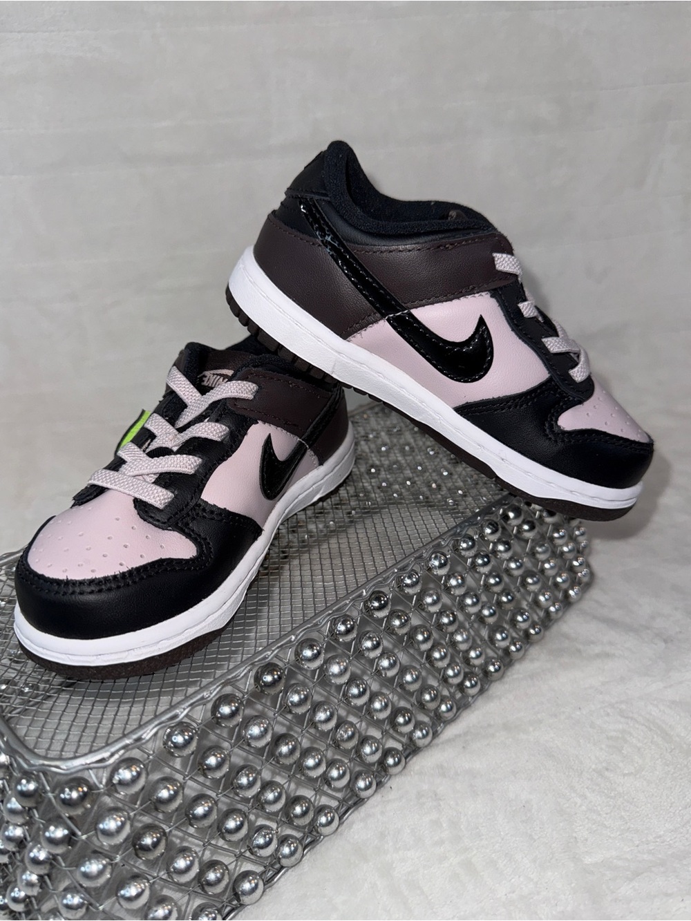 Nike Dunk Low SE Particle Rose Black Toddler 9C UK 8.5 EUR 26 HQ1956-600 ππ - Picture 15 of 16